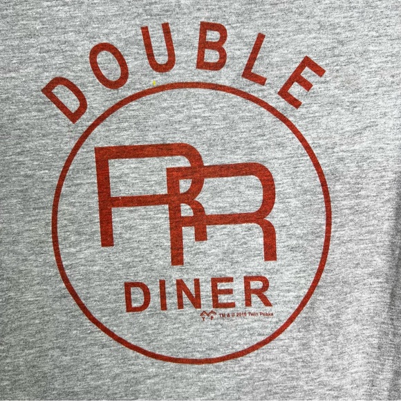 Bella Twin Peaks Double R Diner Short Sleeve Graphic T-Shirt in Grey Women’s S - Picture 3 of 10